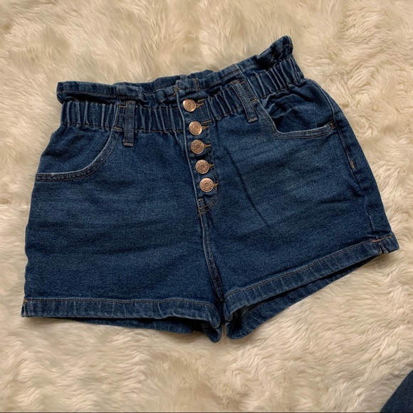 Wild Fable Paper Bag High Waist Jean Shorts Size Small